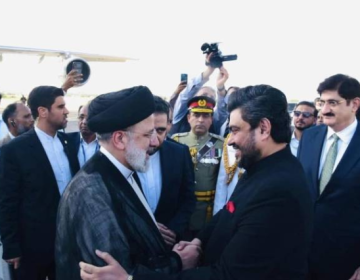 ایرانی صدر ابراہیم رئیسی دورہ پاکستان کے آخری مرحلے میں کراچی پہنچ گئے۔