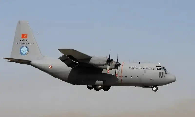 ترک فوجی کارگو طیارہ جارجیا میں گر کر تباہ ہو گیا جس میں 20 افراد سوار تھے۔