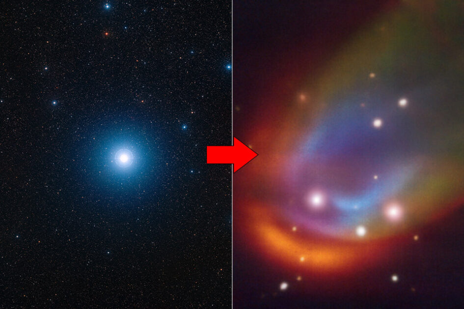 ایسی چیز ملی جو پہلے کبھی نہیں دیکھی - ڈیڈ اسٹار کے ارد گرد پراسرار جھٹکے کی لہر