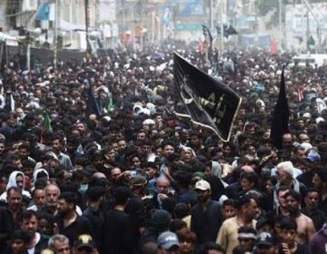 سخت سکیورٹی کے درمیان چہلم کے جلوس جاری ہیں۔