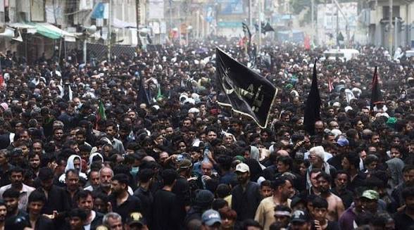 سخت سکیورٹی کے درمیان چہلم کے جلوس جاری ہیں۔